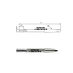 Развертка с коническим хвостовиком