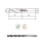 Cпиральное сверло 5D с каналом для СОЖ