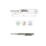 Цельное твердосплавное спиральное микро сверло